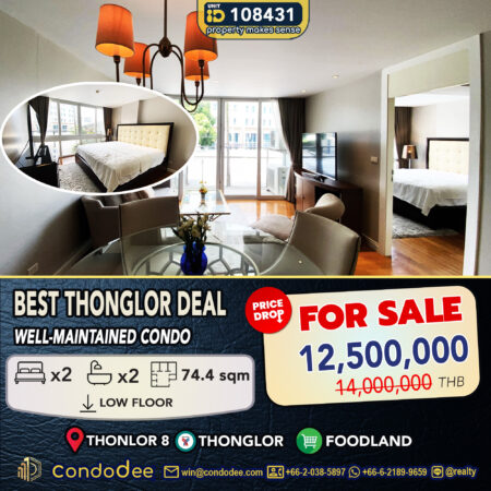 This apartment on Thonglor 8 for sale is a real estate in Thonglor in La Citta Penthouse condo for sale in Bangkok CBD