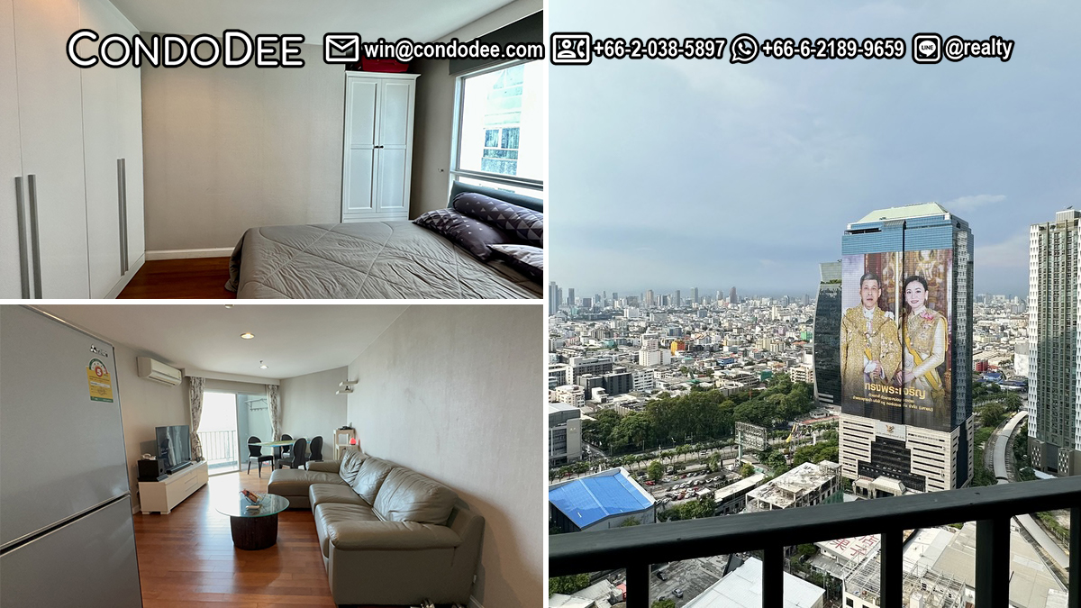 ขายคอนโด 2 ห้องนอน พระราม 9 ชั้นสูง พร้อมผู้เช่า – Belle Grand