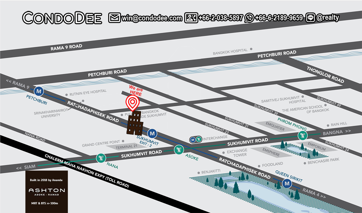 Ashton Asoke Condominium Near Asoke BTS - Condo Near Sukhumvit MRT