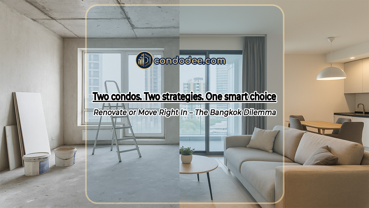 Buy to Renovate vs Ready to Move In – What’s Better in Bangkok? | CondoDee Guide