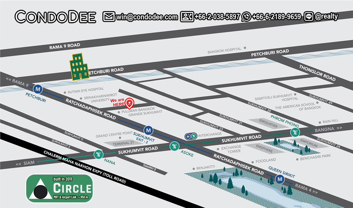 Circle Condominium Near Bumrungrad Hospital - Popular Apartment complex in North Nana