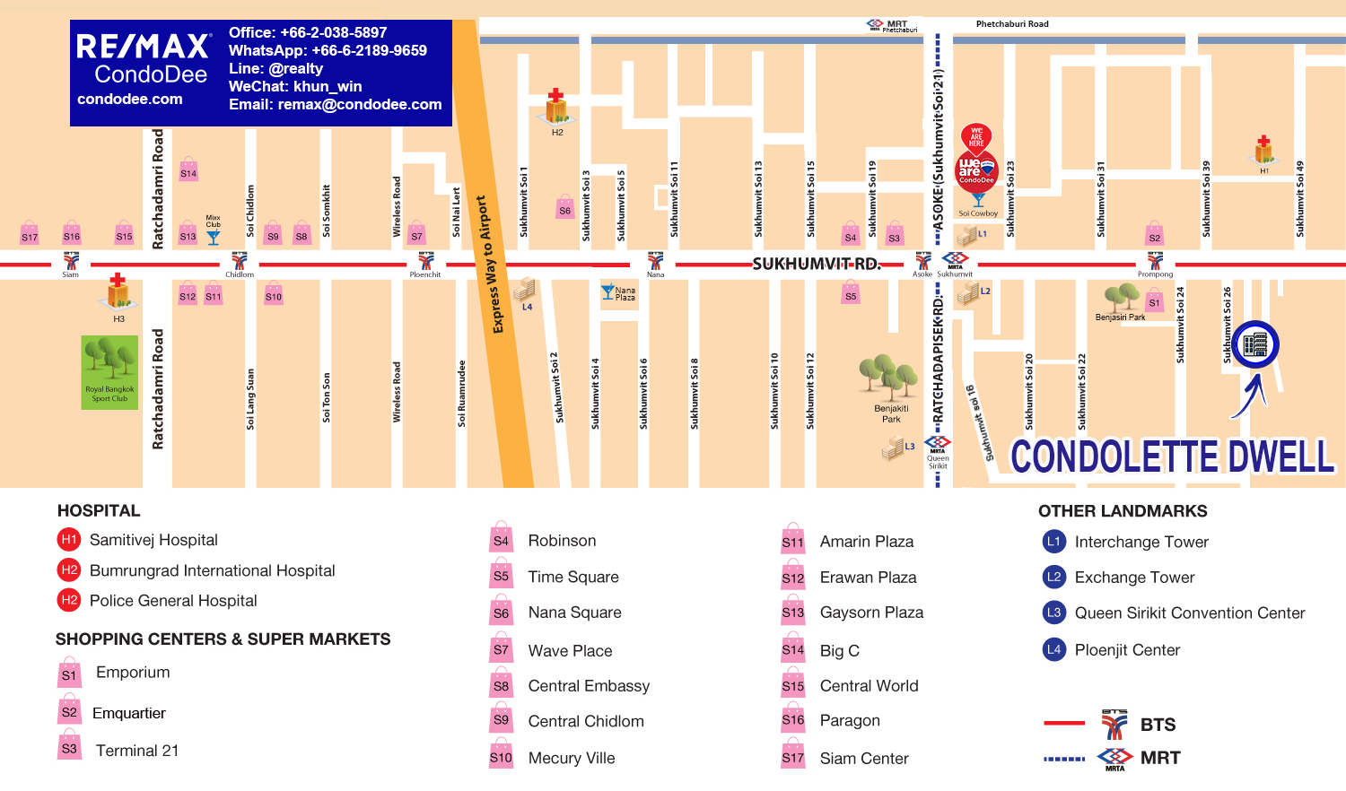 Condolette Dwell Sukhumvit 26 - Low-Rise Condominium Near BTS Phrom Phong