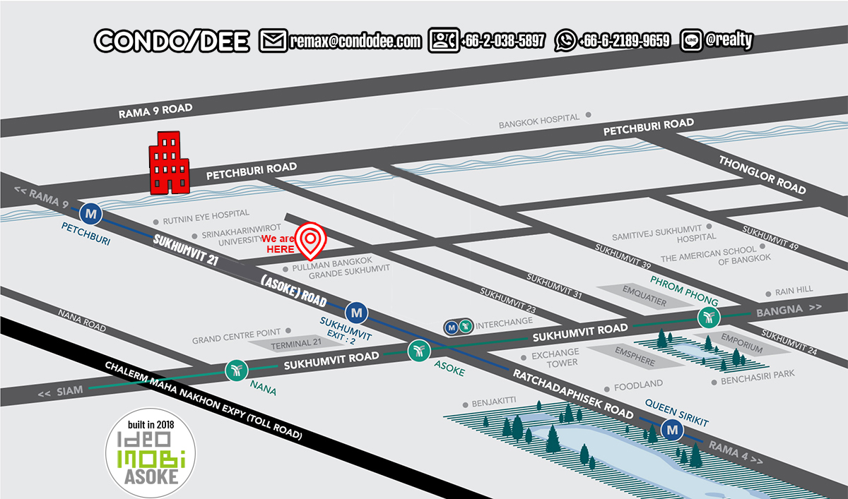 Ideo Mobi Asoke Condominium New University, MRT and Airport Rail Link