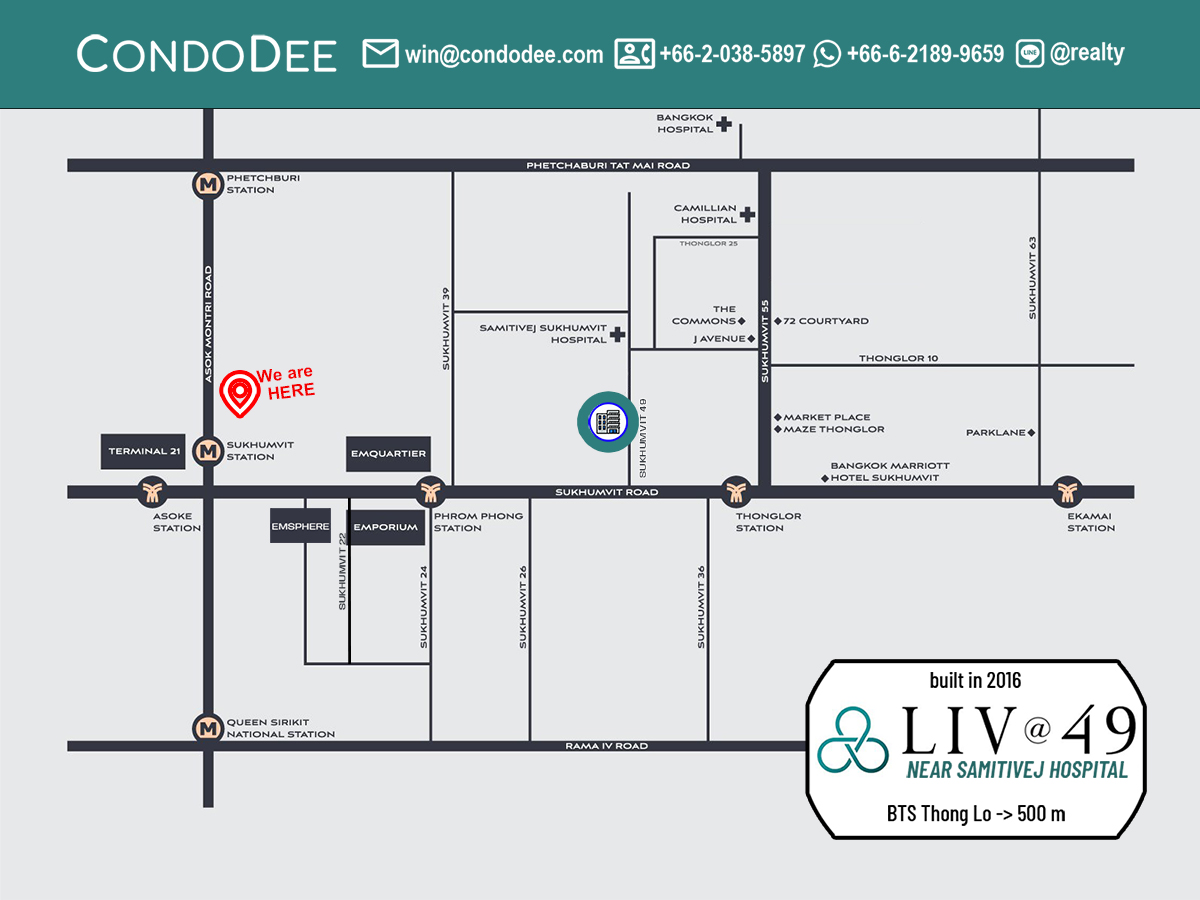 LIV@49 Low-Rise Condominium near BTS Thong Lo
