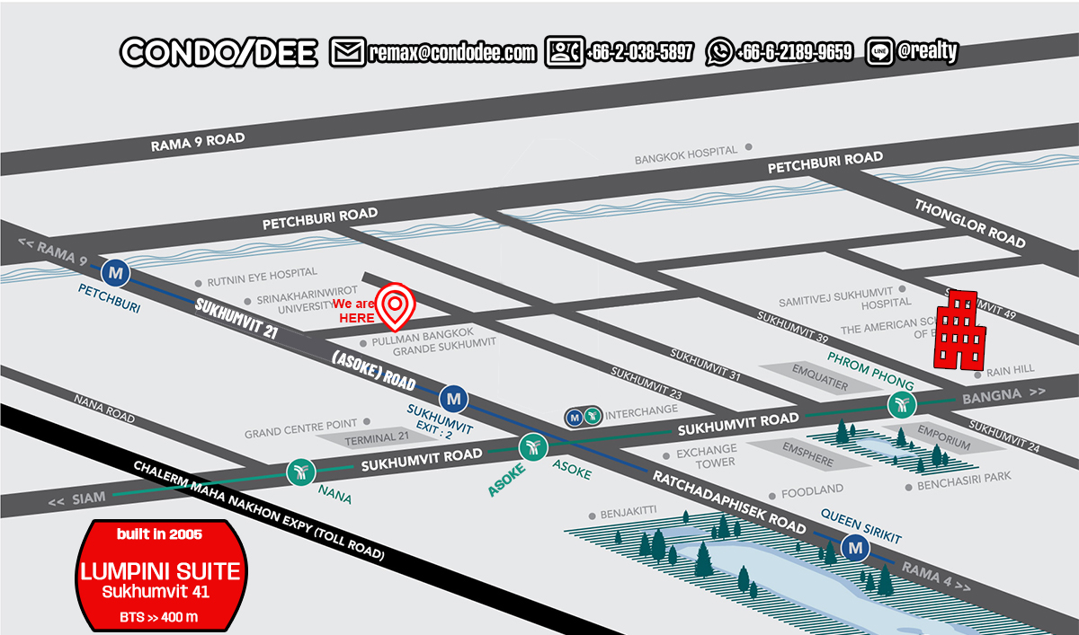 Lumpini Suite Sukhumvit 41 Bangkok Condo Near BTS Phrom Phong