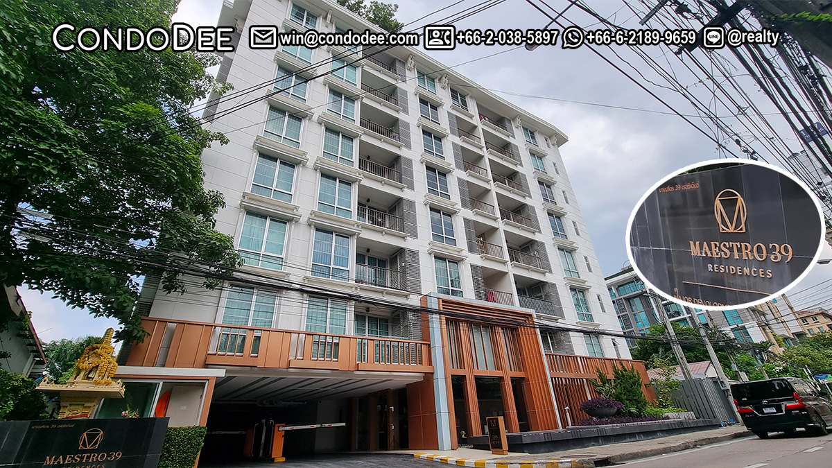Maestro 39 Condo for Sale on Sukhumvit 39 in Phrom Phong
