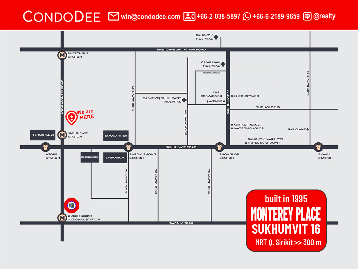Monterey Place Condominium -map - REMAX CondoDee