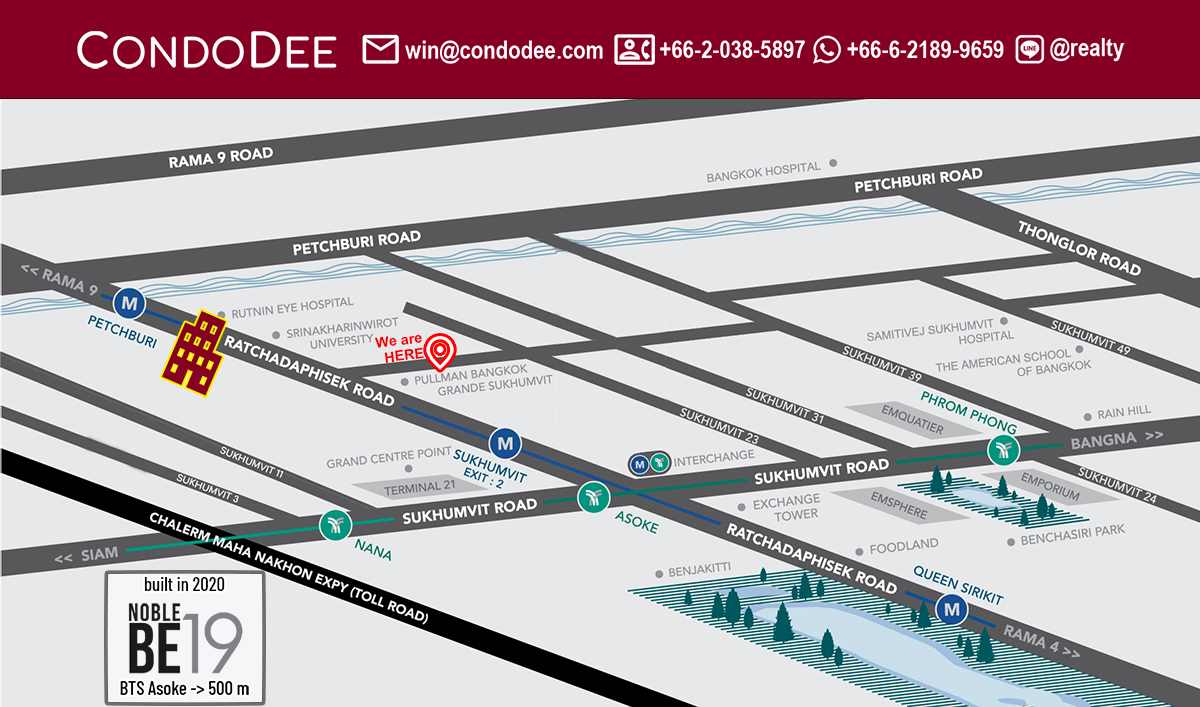 Noble BE19 Condominium in Asoke in Sukhumvit 19