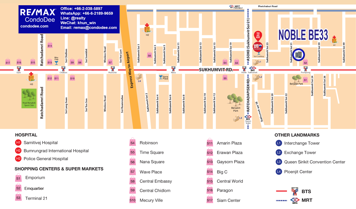 Noble Be 33 Sukhumvit 333 Condominium Near BTS Phrom Phong