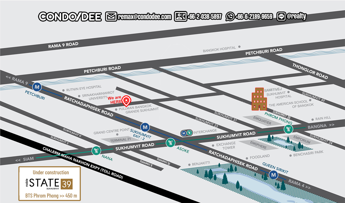 Noble State 39 Sukhumvit 39 luxury Bangkok condo for sale near BTS Phrom Phong will be completed in 2023 by Noble Development PCL