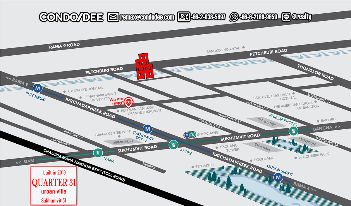 Quarter 31 - Luxury Townhouses in Asoke at Sukhumvit 31