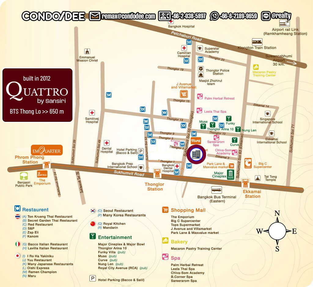 Quattro by Sansiri Bangkok Condo Sale Thonglor
