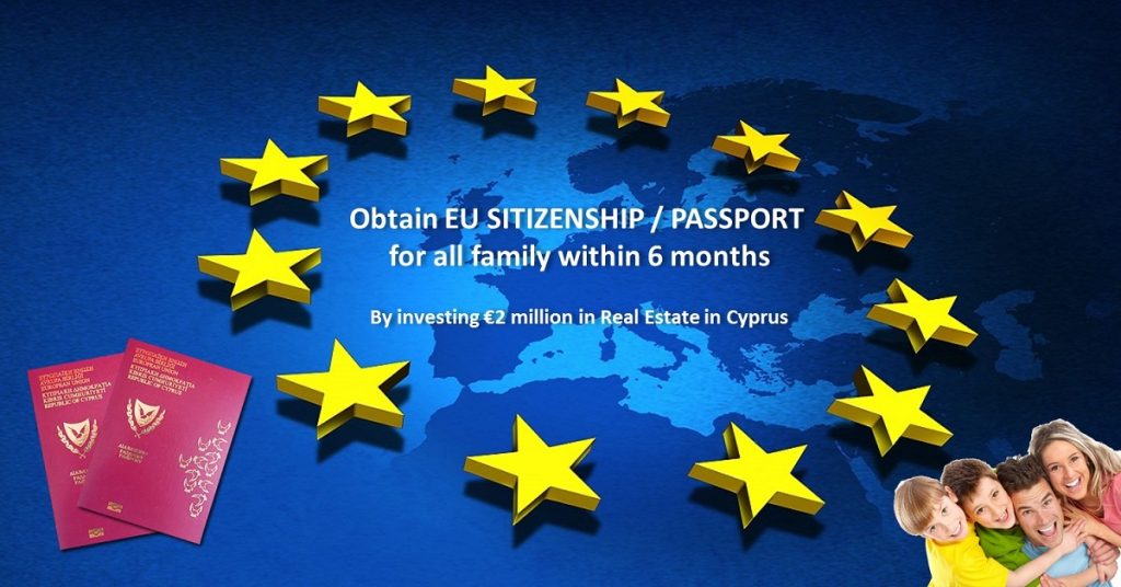 Obtain EU Passport / Citizenship Within 6 Months By Investing in Real Estate in Cyprus