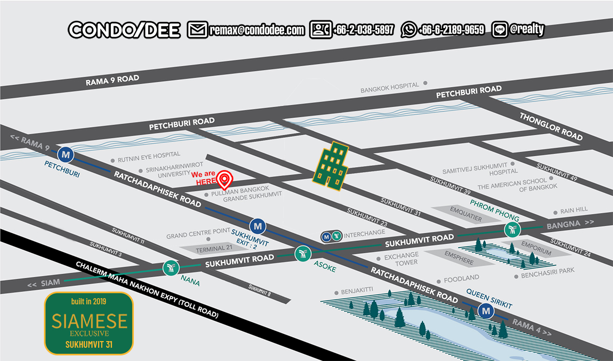 Siamese Exclusive Sukhumvit 31 Condominium in Asoke