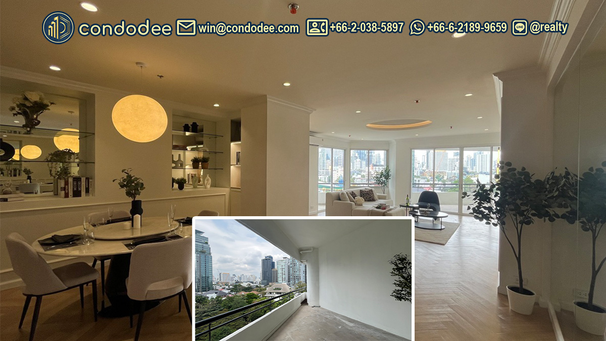 คอนโด 3 ห้องนอน วิวสวน ขนาดใหญ่ กรุงเทพฯ