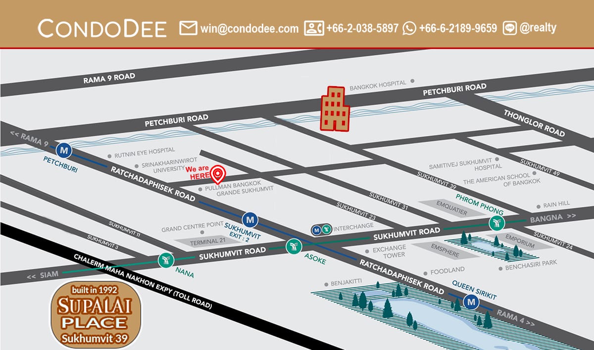 Supalai Place Sukhumvit 39 Condominium in Phrom Phong