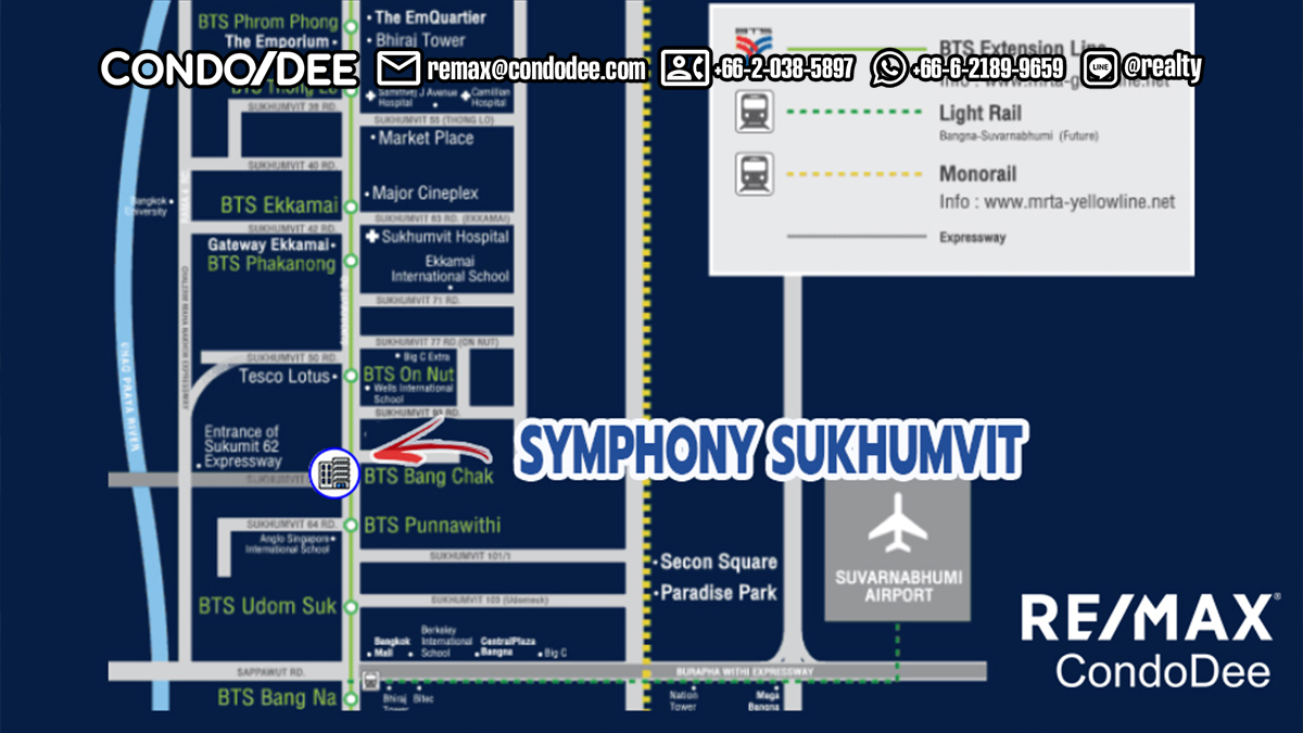 Symphony Sukhumvit Condominium Near BTS Bang Chak