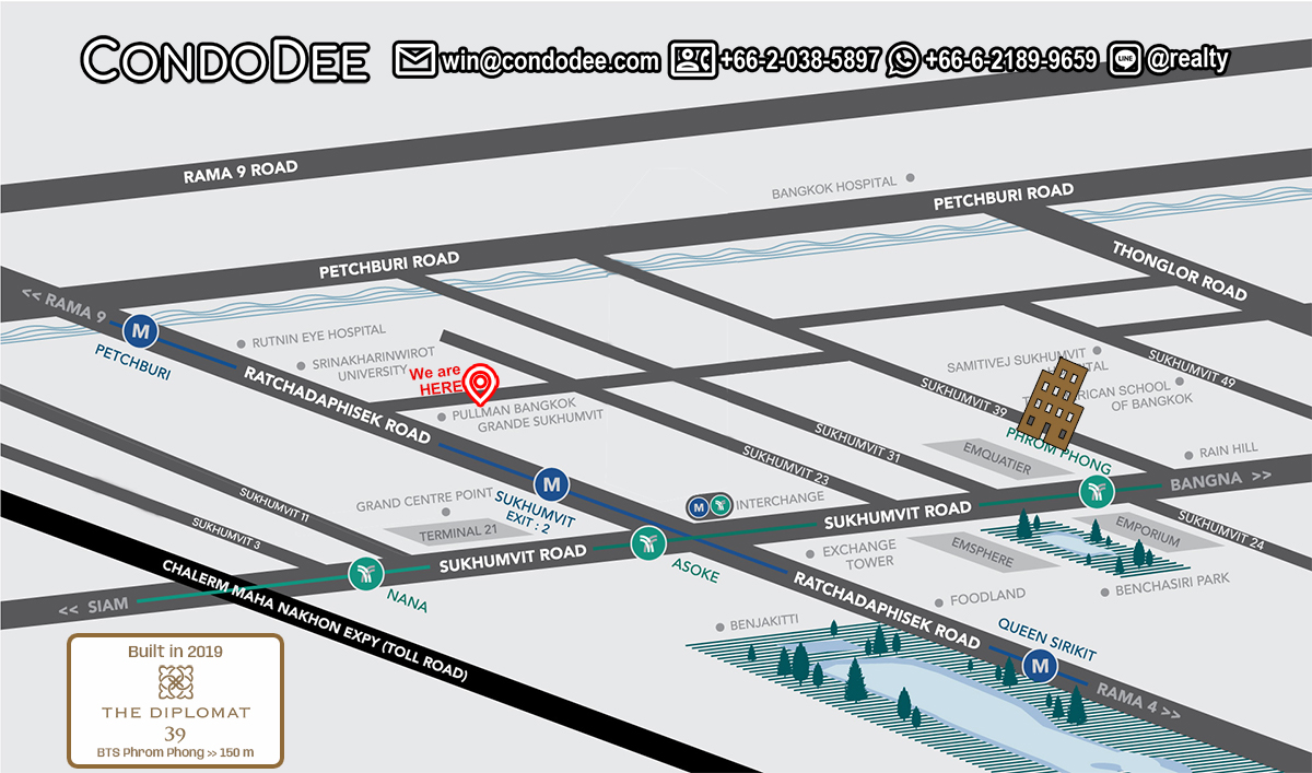 The Diplomat 39 Luxury Sukhumvit Condominium Near BTS Phrom Phong