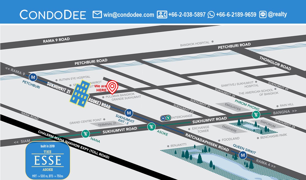 The Esse Asoke Luxury Condominium Near University