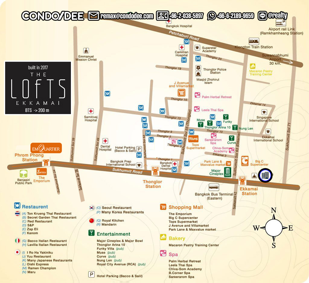 The Lofts Ekkamai Sukhumvit is a luxury Bangkok condo for sale that was developed by Raimon Land and completed in 2017.