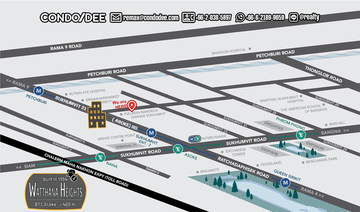 Wattana Heights Condominium near Asoke BTS