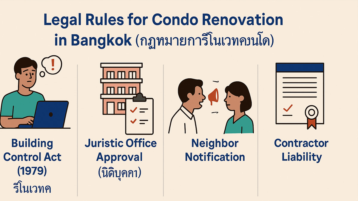A document showing legal approval for a condo renovation.