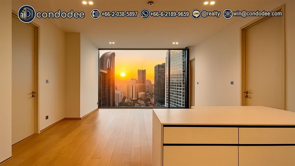 เดอะ สแตรนด์ ทองหล่อ – คอนโดหรู 2 ห้องนอน พร้อมครัวไอแลนด์