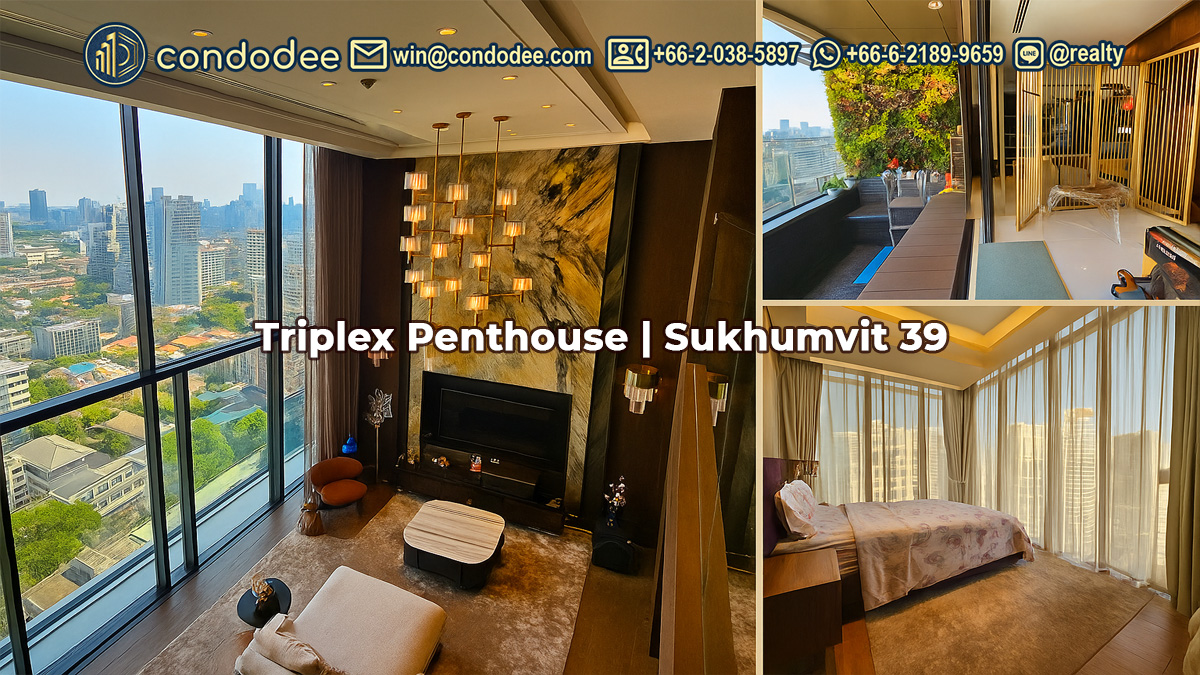 เพนต์เฮ้าส์ Triplex หรู พร้อมพงษ์