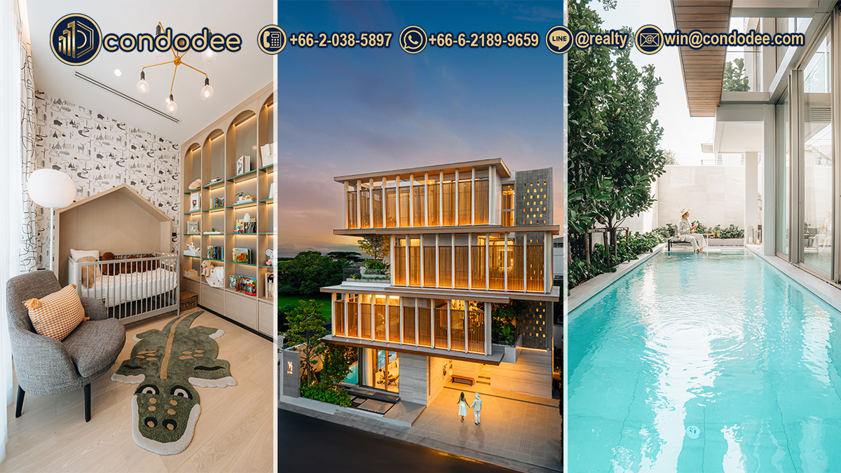 บ้านหรู 4 ชั้น พร้อมลิฟต์และสระว่ายน้ำ ขายในโครงการ วี อารีย์ กรุงเทพฯ